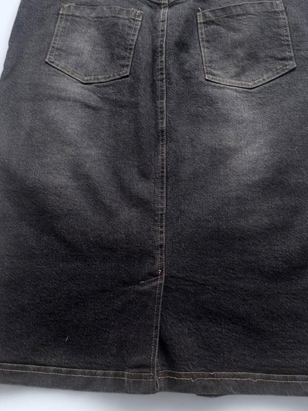 Ella Cavaletti Y2K Embellished Denim Midi Skirt Velvet w/ Brooch M - Picture 2 of 8